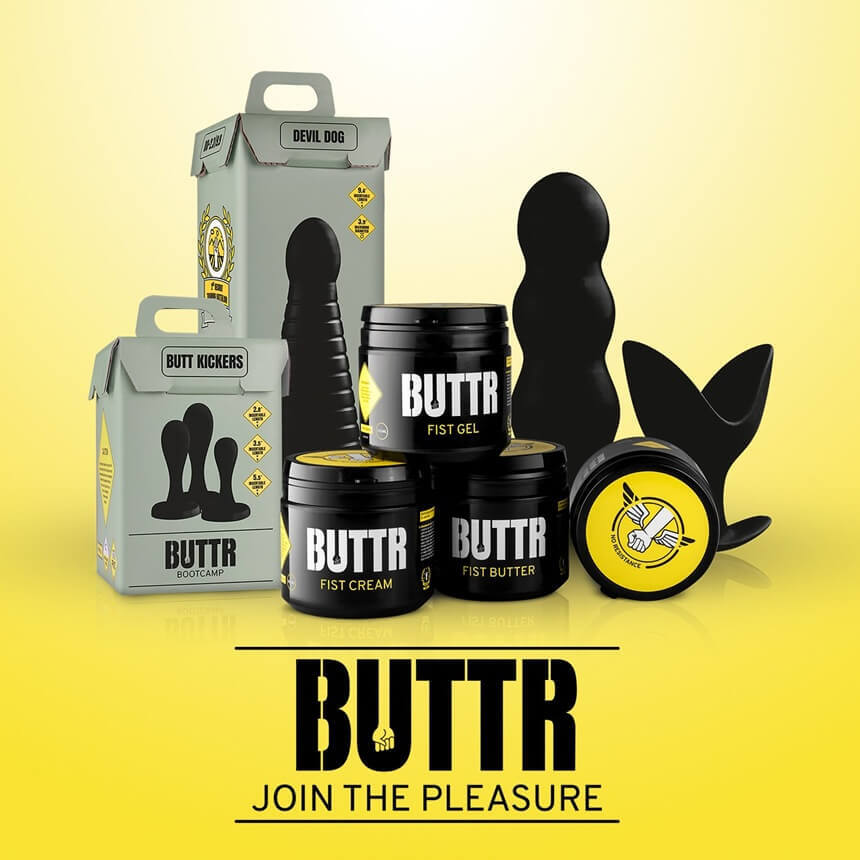 BUTTR produkty na fisting: fisting gél, fisting dildo, fisting rukavica | Desirel.sk SexShop - 100% diskrétne