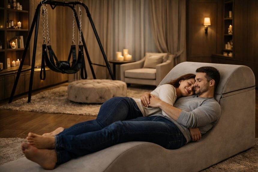Erotická miestnosť s erotickým nábytkom a BDSM doplnkami - Desirel.sk Sex Shop
