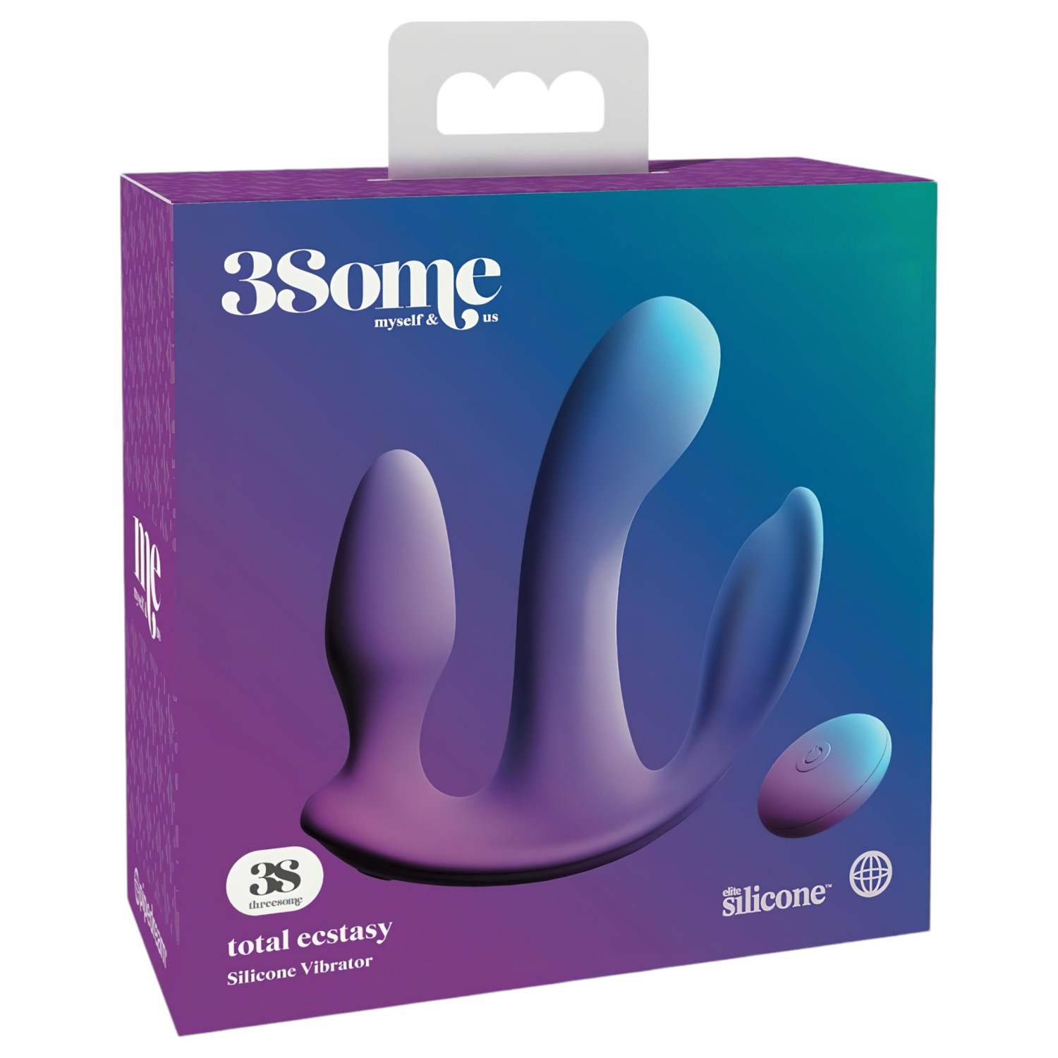 3Some totálny extáza - akuvibrátor rádiom, trojitý, fialový