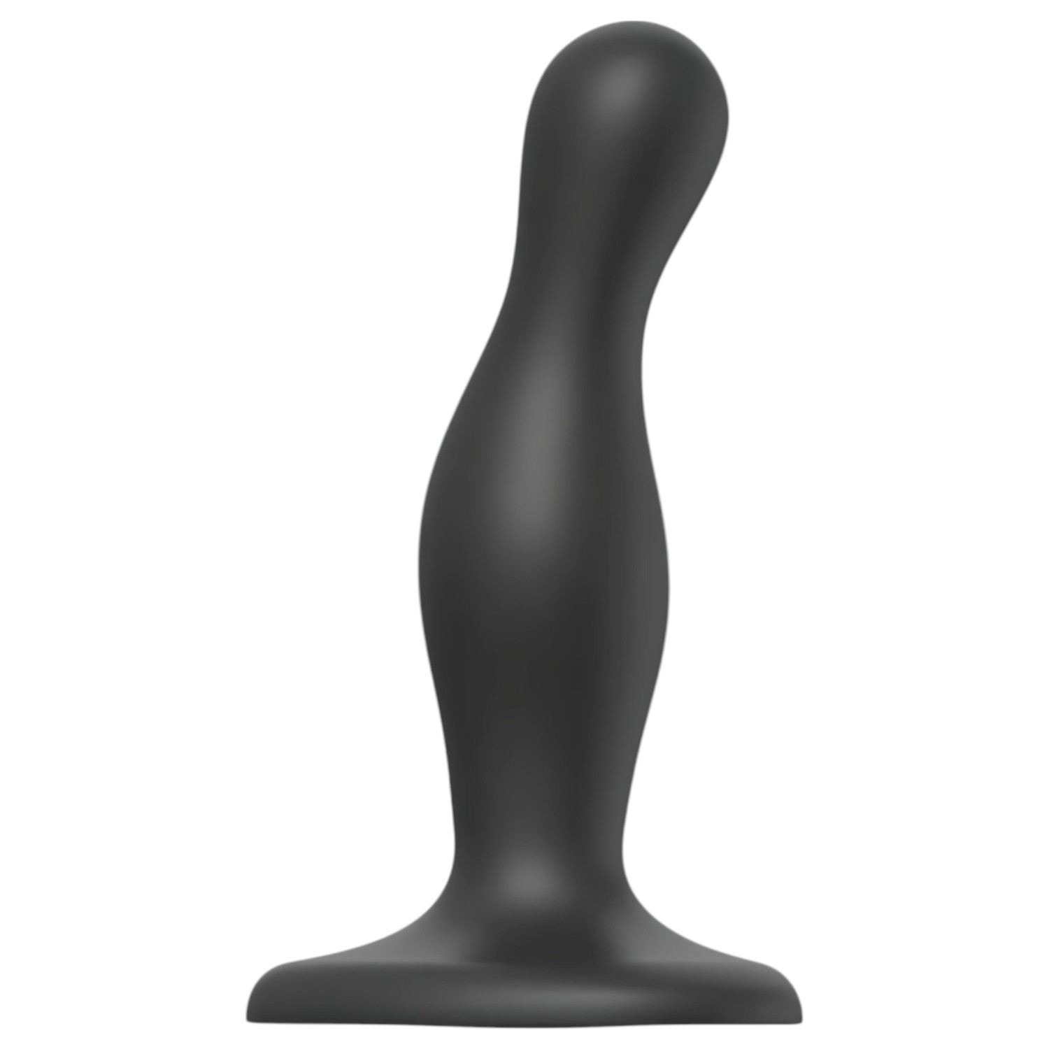 Strap-on-me Curvy S - vlnitý, s prísavkou (čierny)
