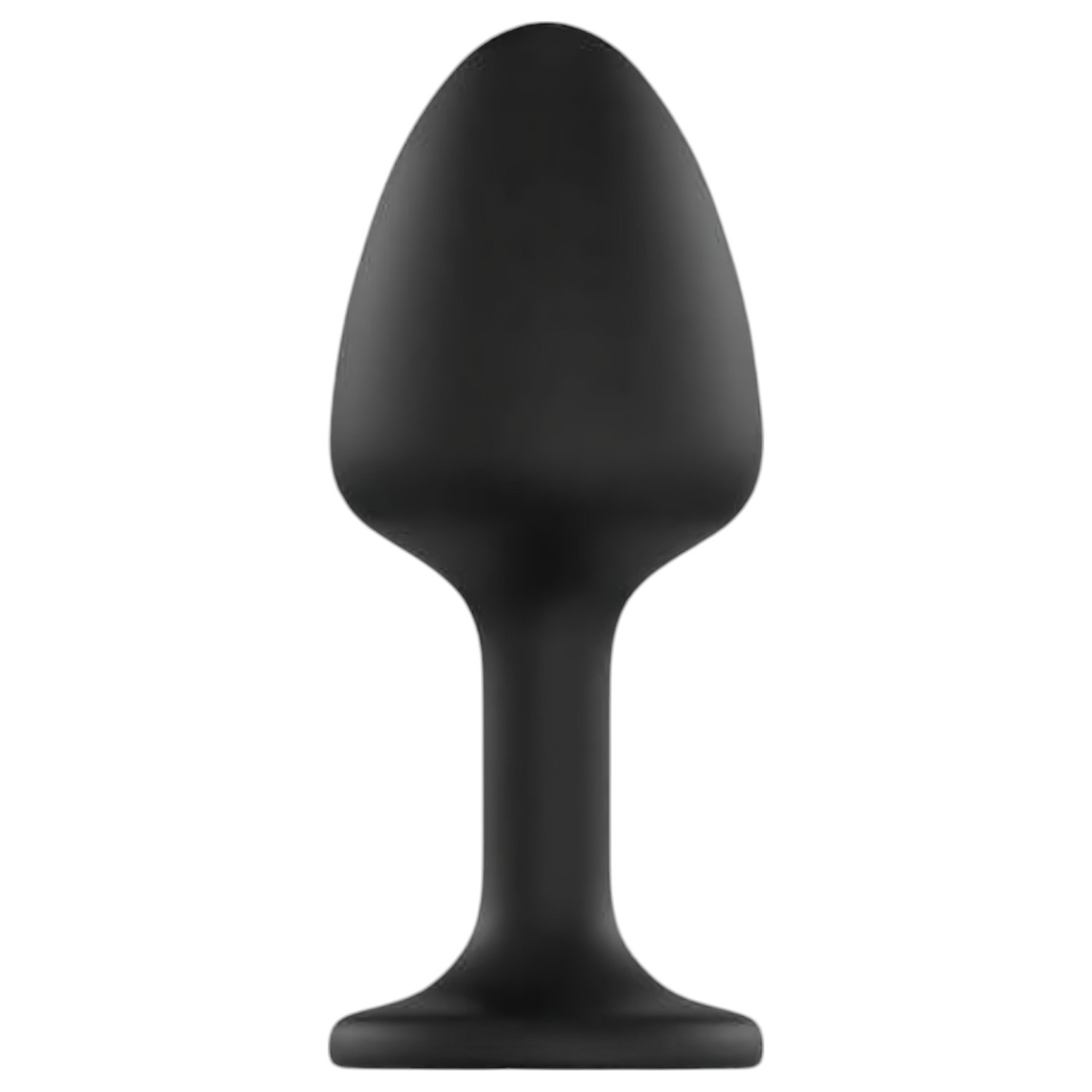 Dorcel Geisha Plug XL Diamond - análny šperk s bielym kameňom (čierny)