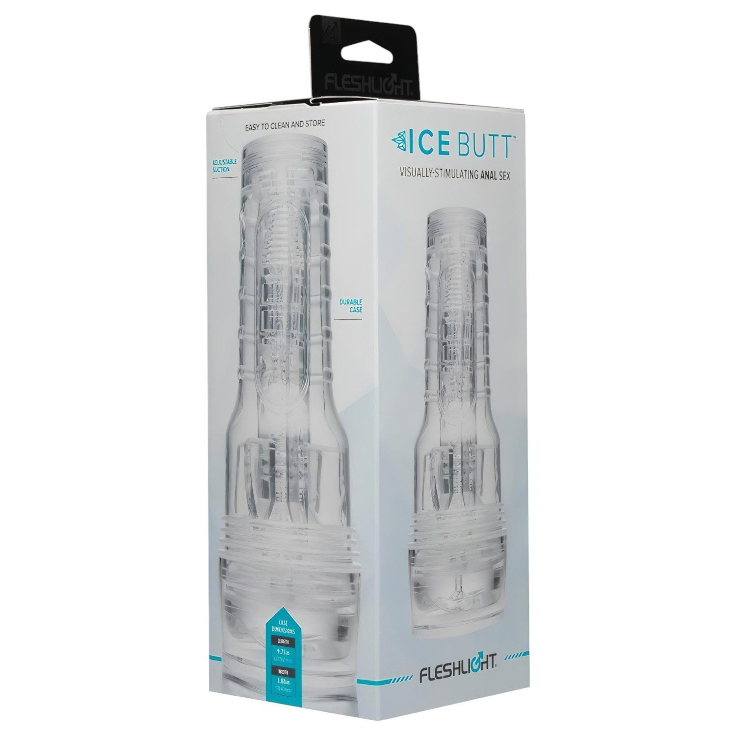 Fleshlight Ice Butt - umelý zadoček masturbátor (priehľadný)