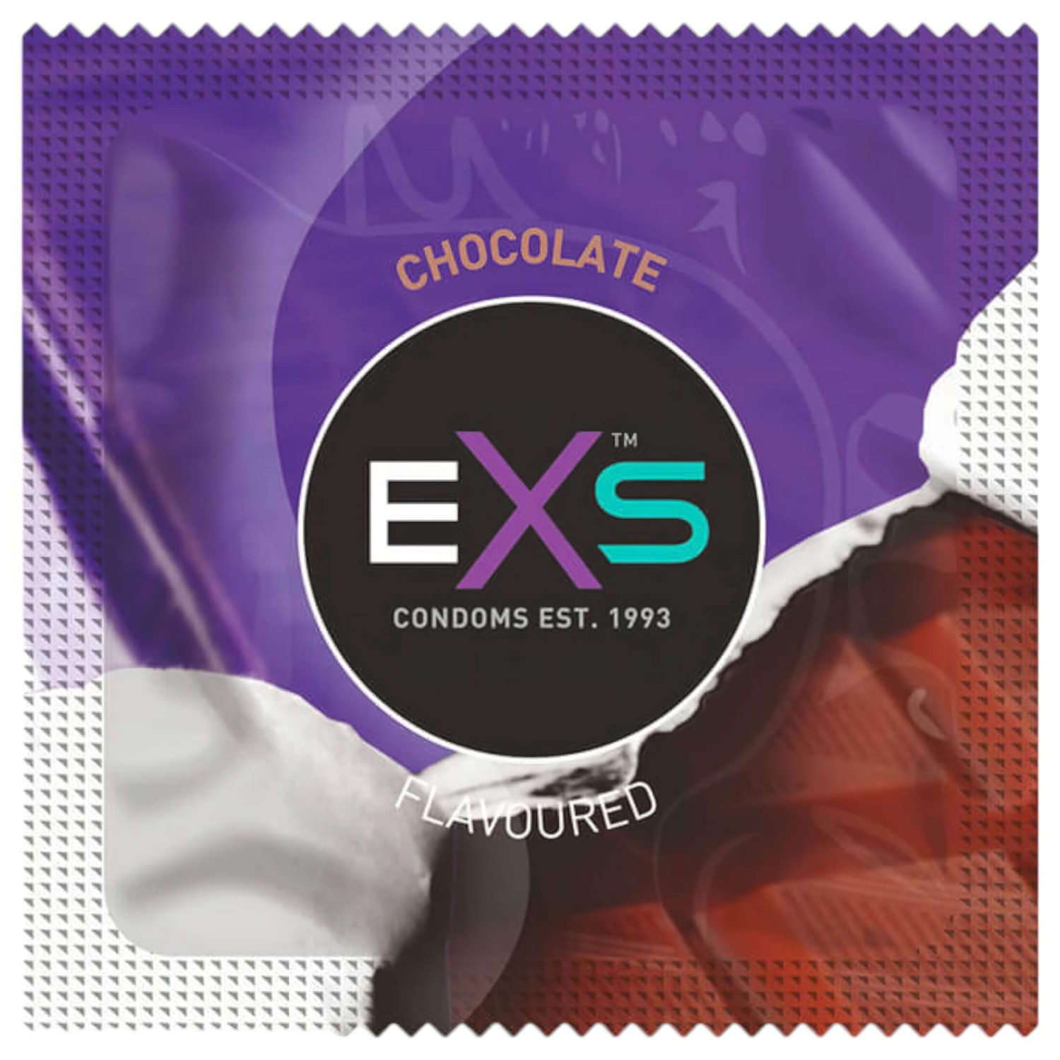 EXS Horúca Čokoláda - čokoládový kondóm - čierna (100 ks)