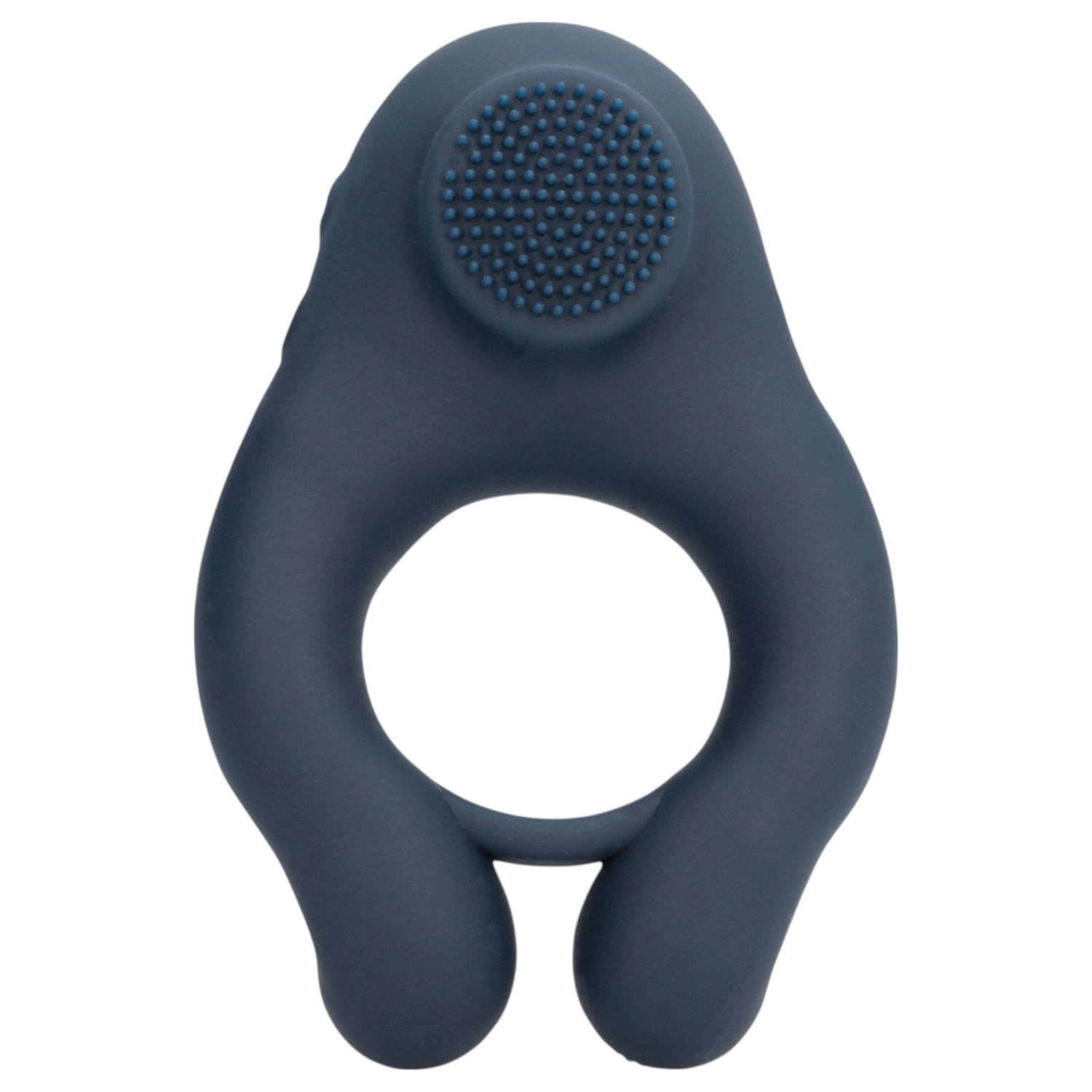 Loveline – vibračný krúžok na penis s klitorisovým stimulátorom (sivý)