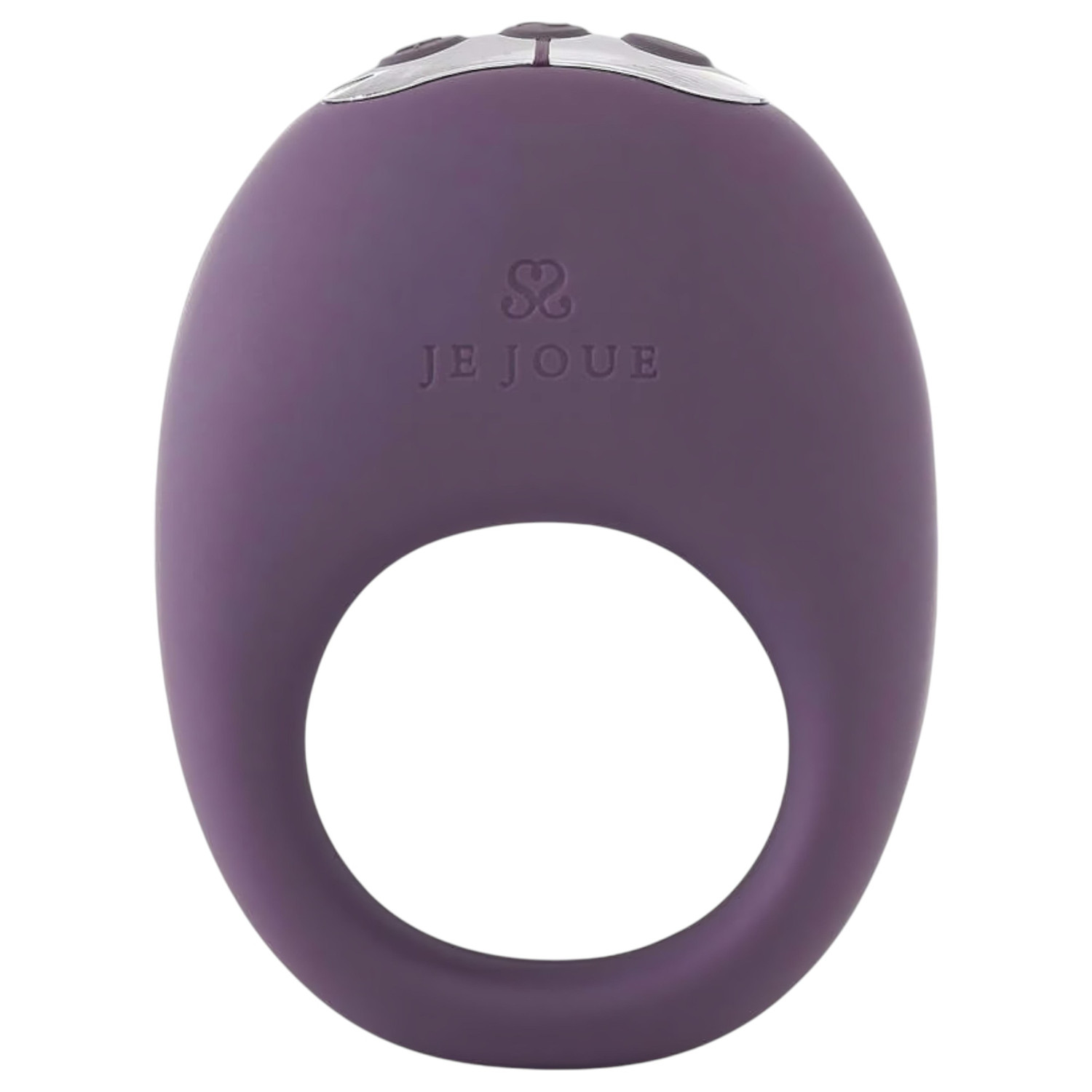 Je Joue Mio - akumulátorový, vodotesný, vibračný krúžok na penis (fialový)