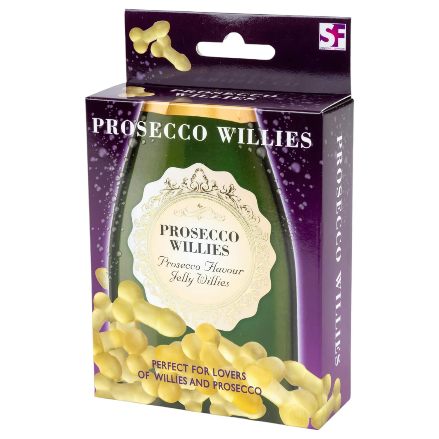 Prosecco Willies - želé cukríky v tvare penisu - príchuť prosecca - 120g